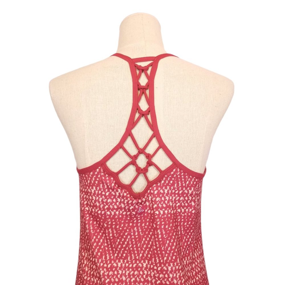 PrAna Elixir Macrame Racerback Dress Red Sz XS - Picture 7 of 10